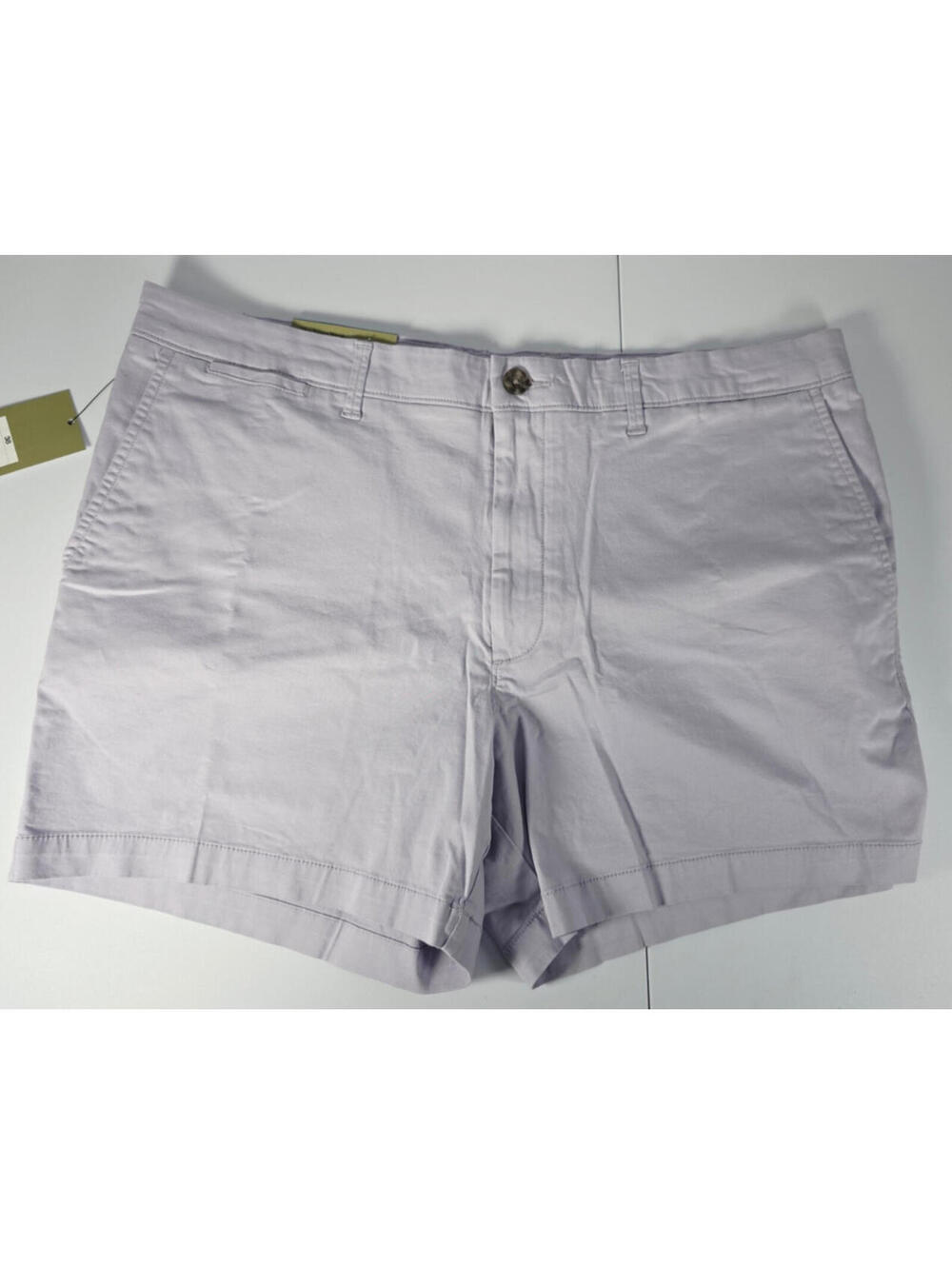 Men's Goodfellow The Every Wear Violet Flat Front Short 38 Inseam 5" New